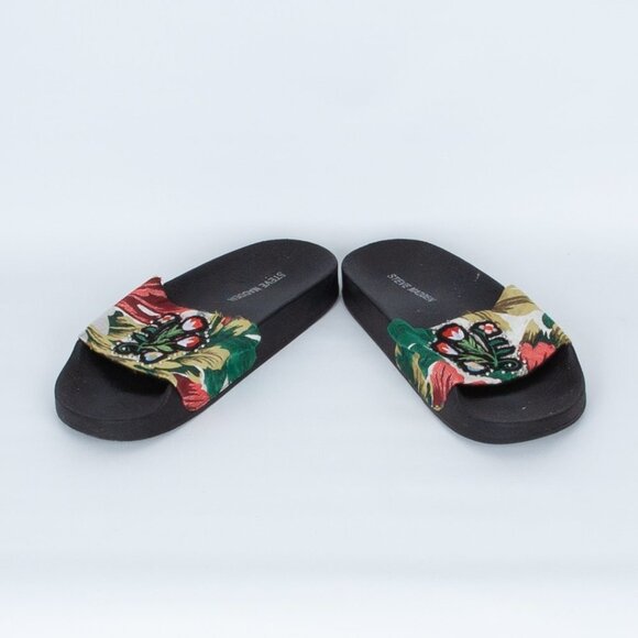 Steve Madden Floral Patches‎ Slide Sandals Size 5 - Picture 3 of 8